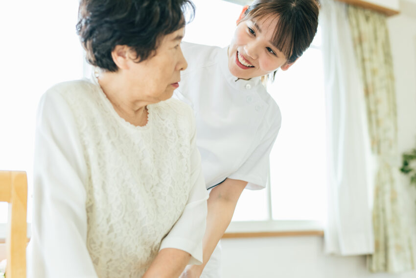 新しい患者さんがリハビリを受けていた