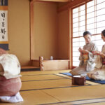 地元の公民館で茶道サークルに参加