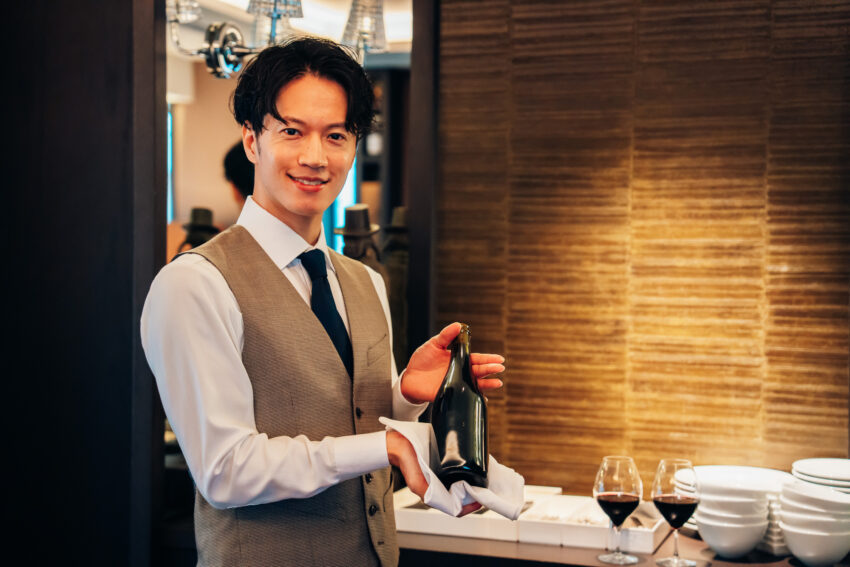 ワインの知識と説明の仕方がユーモアあふれていて楽しく、その場がとても和み、彼氏を見直した