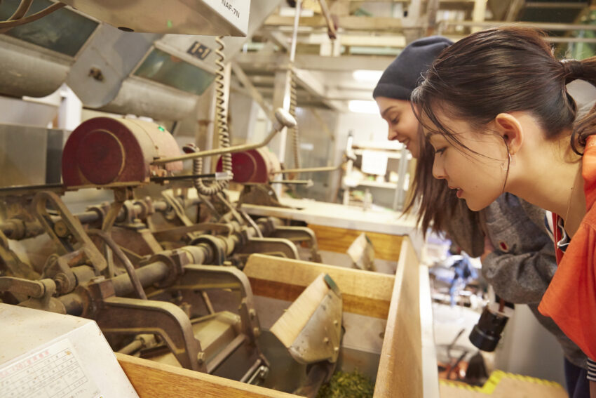 実際に製造の様子を見ながら話を聞いた