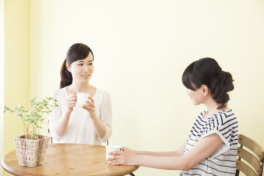 カフェでマインドブロックバスターのえりさんと会った